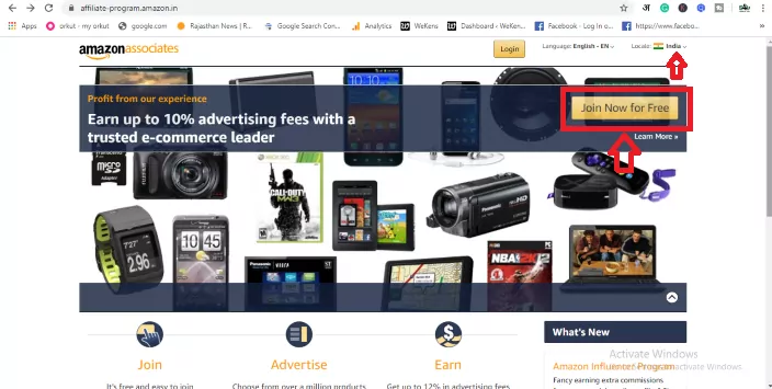 Amazon Affiliate Account - join now free