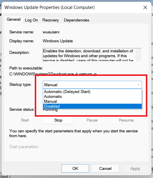 win 11 automatic update permanently disable