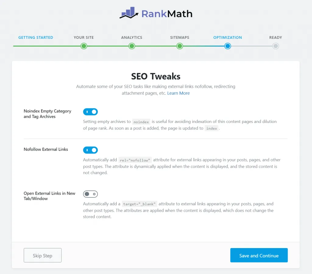 Rank Math SEO Pro Setup Wizard