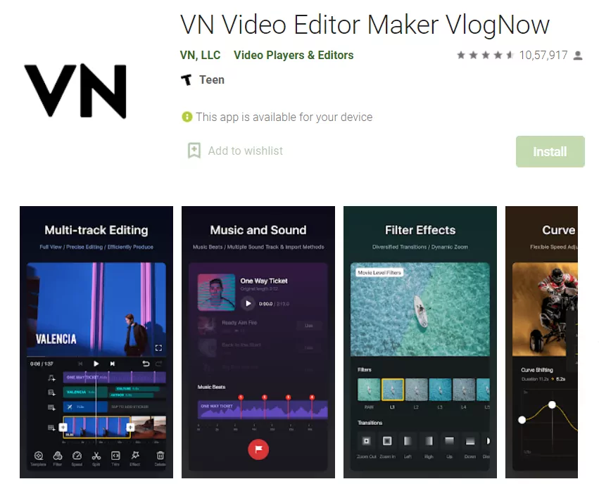 VN Best Video Editing Apps